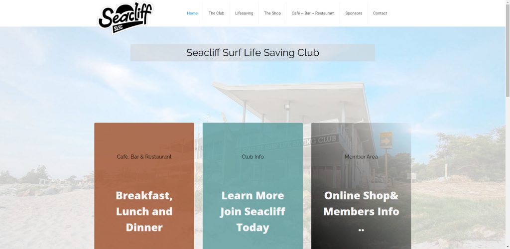 Surf Club Website Design and Support